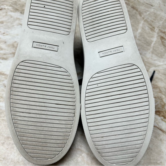 Tory Burch Amalia Navy Leather Sneaker Size 8M. - Picture 10 of 10